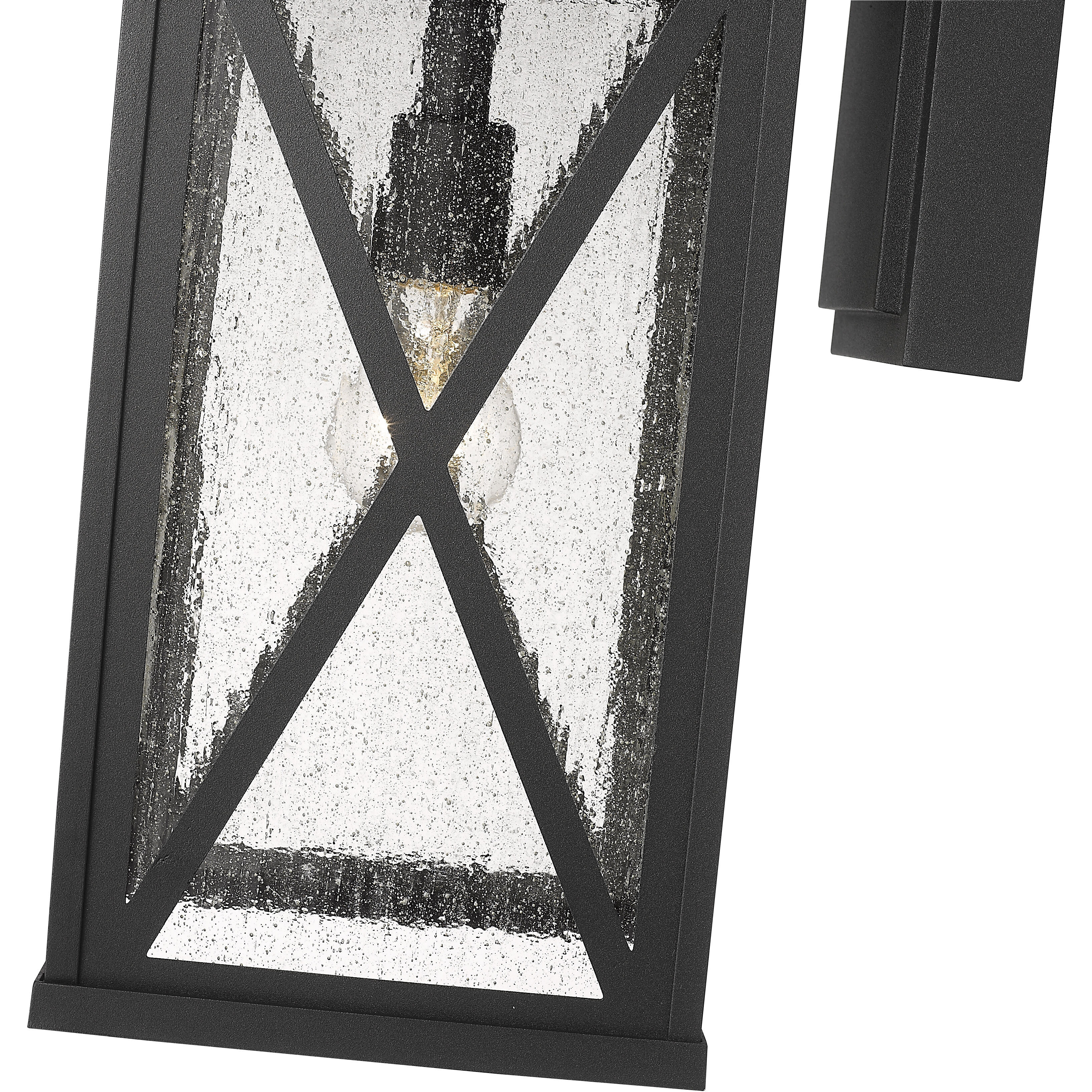 Brookside 1 Light 18.25 inch Black Outdoor Wall Light