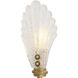 Isabelle 2 Light 11.02 inch Vintage Brass and Handmade Glass Wall Lamp Wall Light