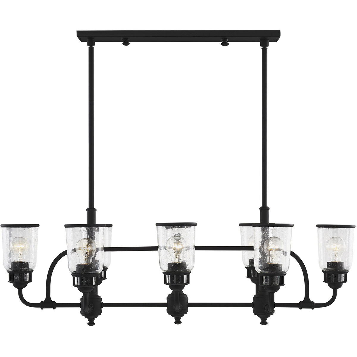 Lawrenceville 8 Light 21 inch Black Chandelier Ceiling Light