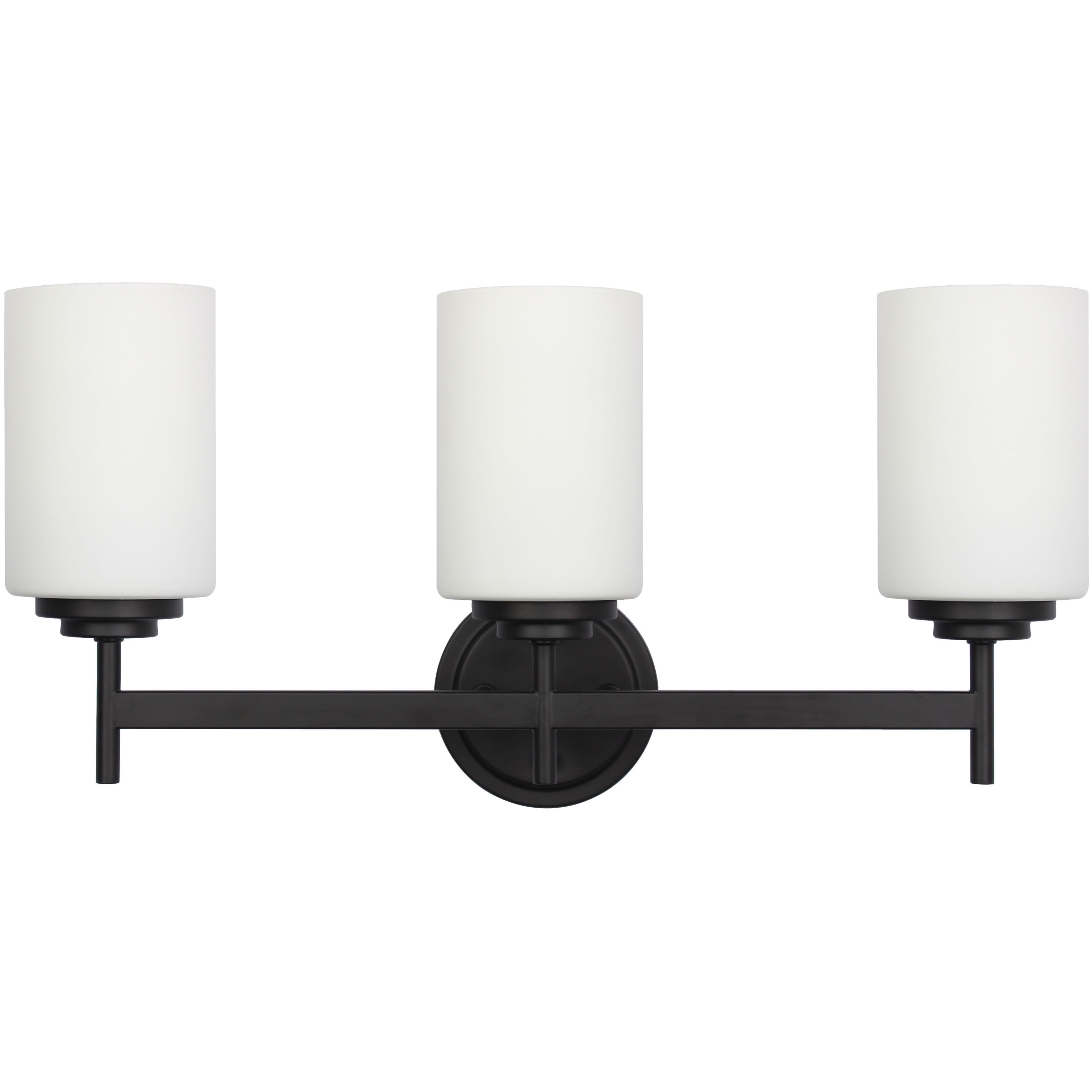 Wynona 3 Light 22.5 inch Matte Black Vanity Light Wall Light