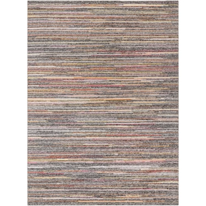 Enlightenment 108 X 72 inch Grey / Dark Grey / Warm Grey / Metallic - Silver / Prairie Dust / Sage / Light Silver / Camel / Tan Handmade Rug in 6 x 9