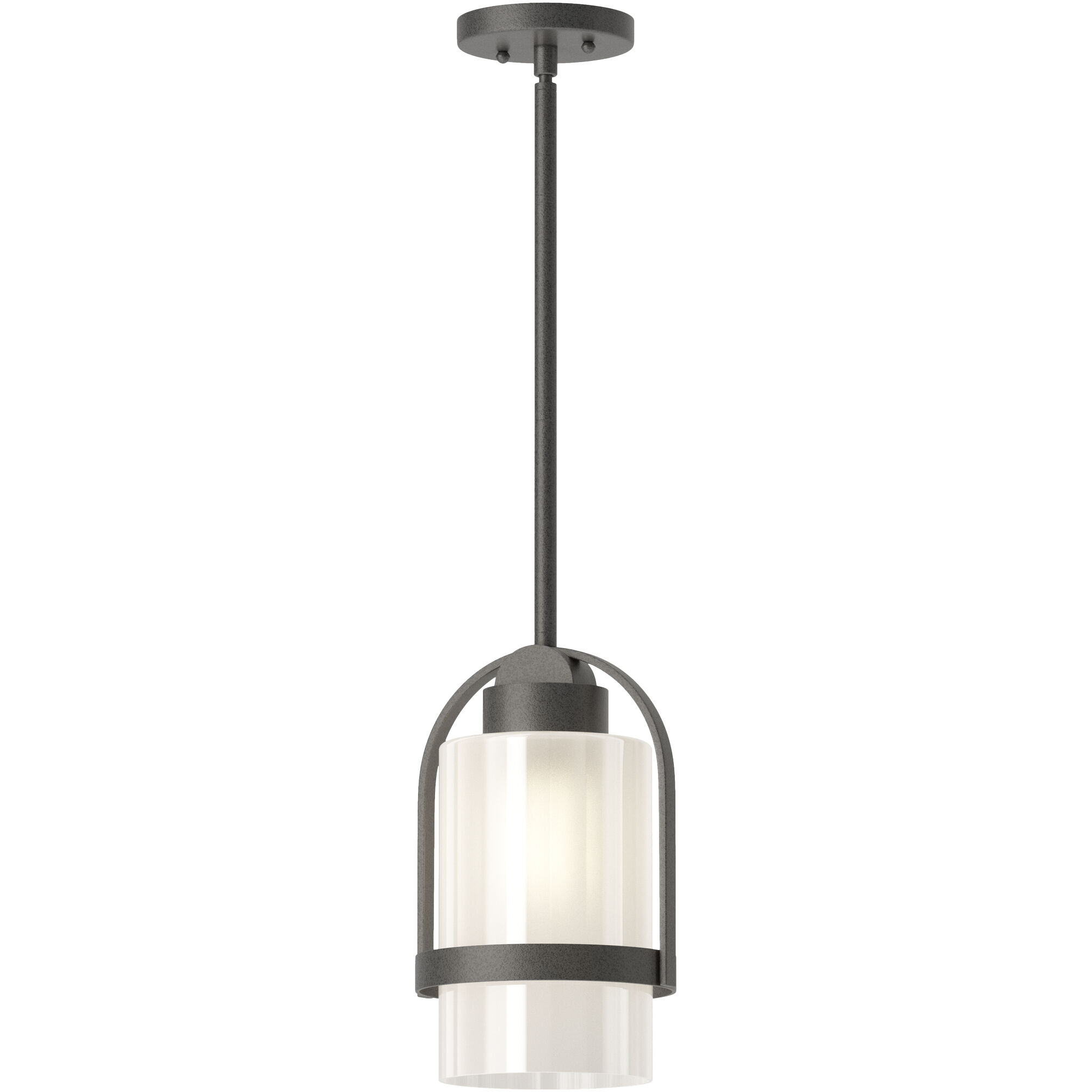 Alcove 1 Light 7.8 inch Coastal Natural Iron Outdoor Pendant in Frosted