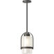 Alcove 1 Light 7.8 inch Coastal Natural Iron Outdoor Pendant in Frosted