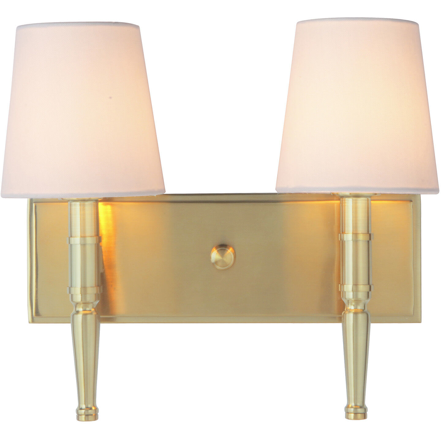 Ella 2 Light 13.5 inch Satin Brass Vanity Light Wall Light