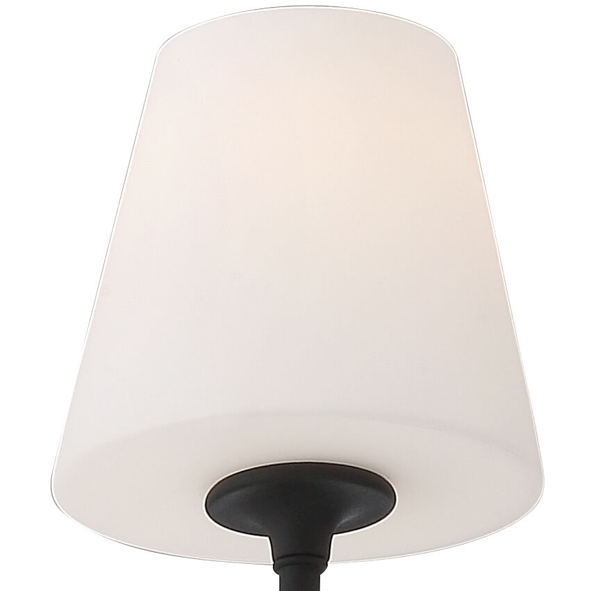 Keenan 4 Light 48 inch Black Forged Linear Chandelier Ceiling Light