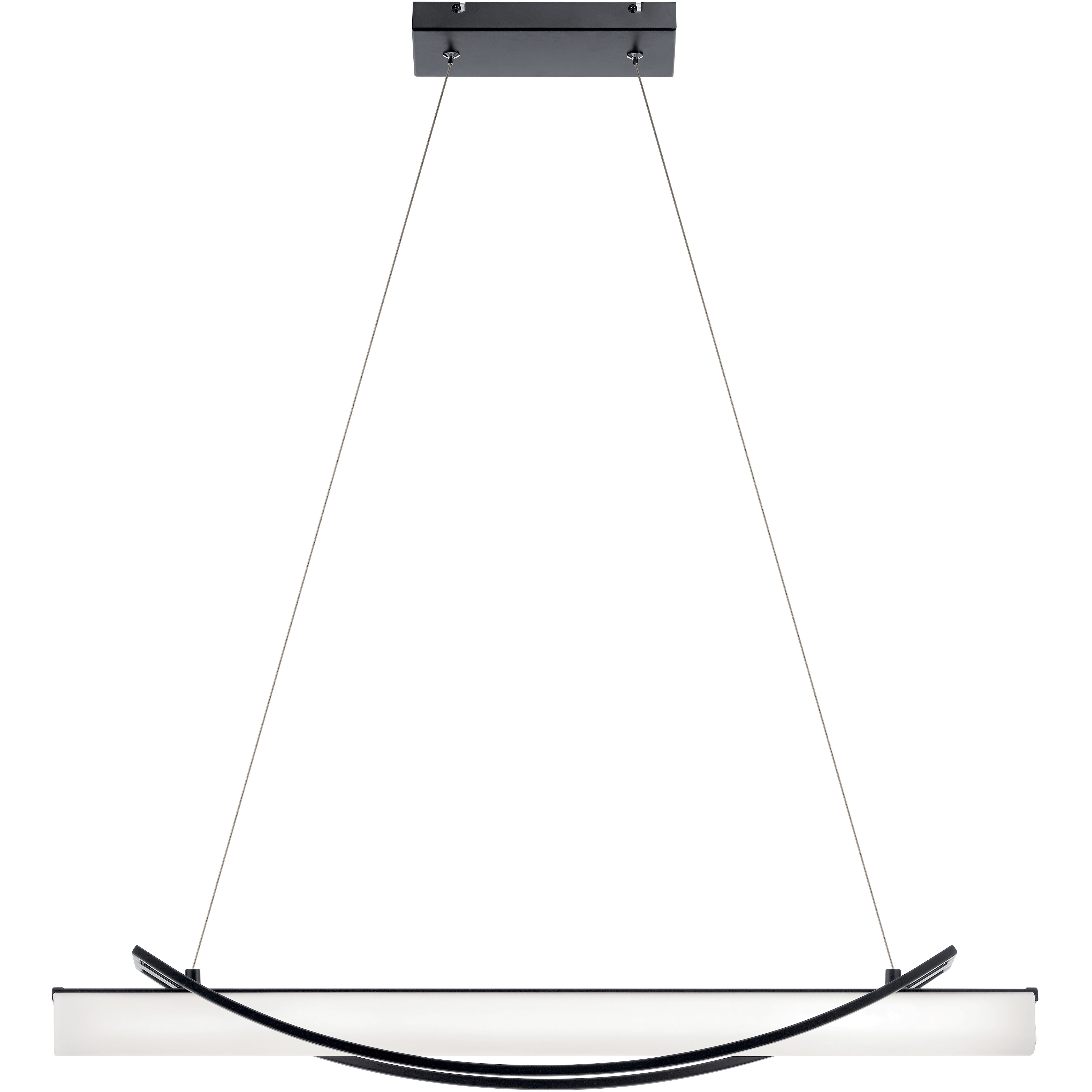 Rowan LED 4.75 inch Matte Black Chandelier Ceiling Light, Linear (Single)