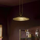 Tenon LED Lacquered Brass Pendant Ceiling Light