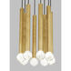 Sean Lavin Guyed LED Nightshade Black Chandelier Ceiling Light, Integrated LED