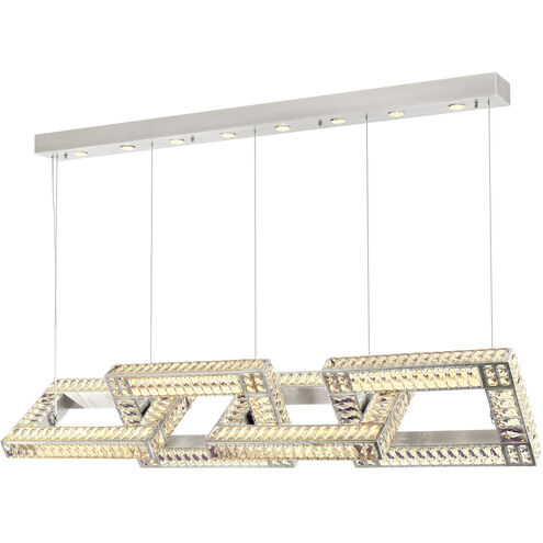 Lincroft 8 Light 67.5 inch Polished Nickel Linear Chandelier Ceiling Light