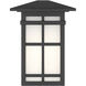 Grydton 1 Light 10 inch Dark Matte Black Outdoor Wall Lantern