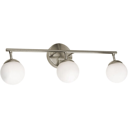 Pearl 3 Light 24 inch Satin Nickel Vanity Light Wall Light