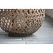 Coconio Wood Lattice 13 inch Brown Lantern