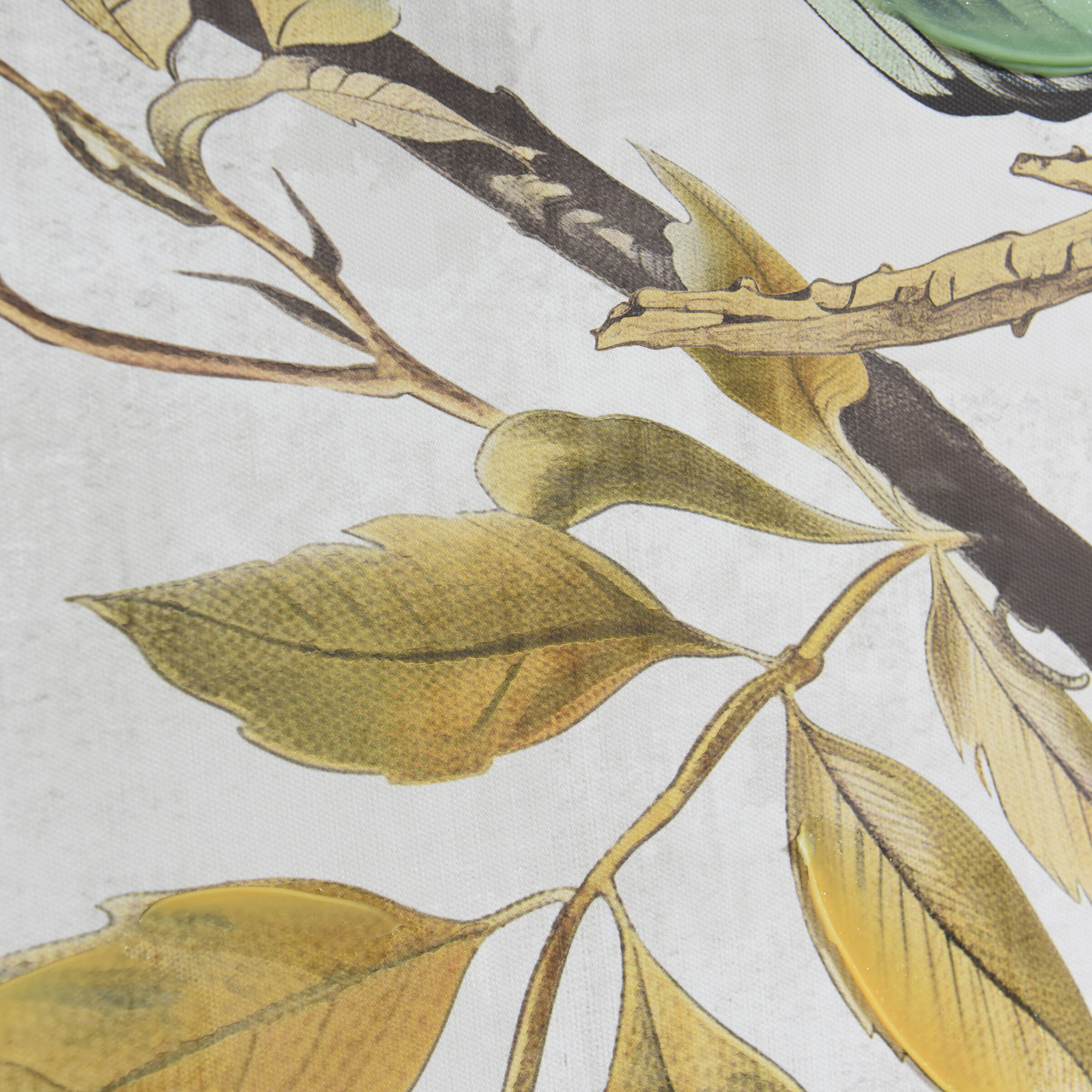 Birdsong Blue and Green and Cream Wall Art