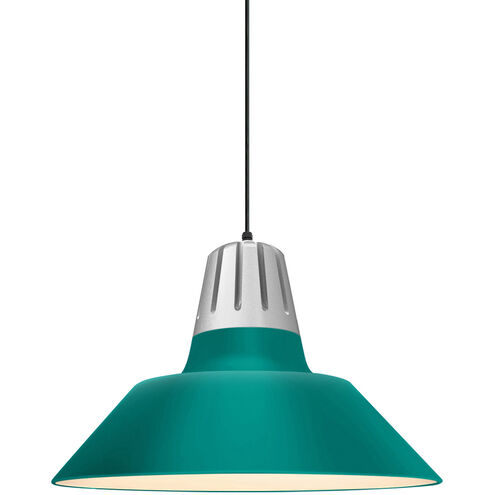 Heavy Metal 1 Light 20 inch Painted Natural Aluminum Pendant Ceiling Light