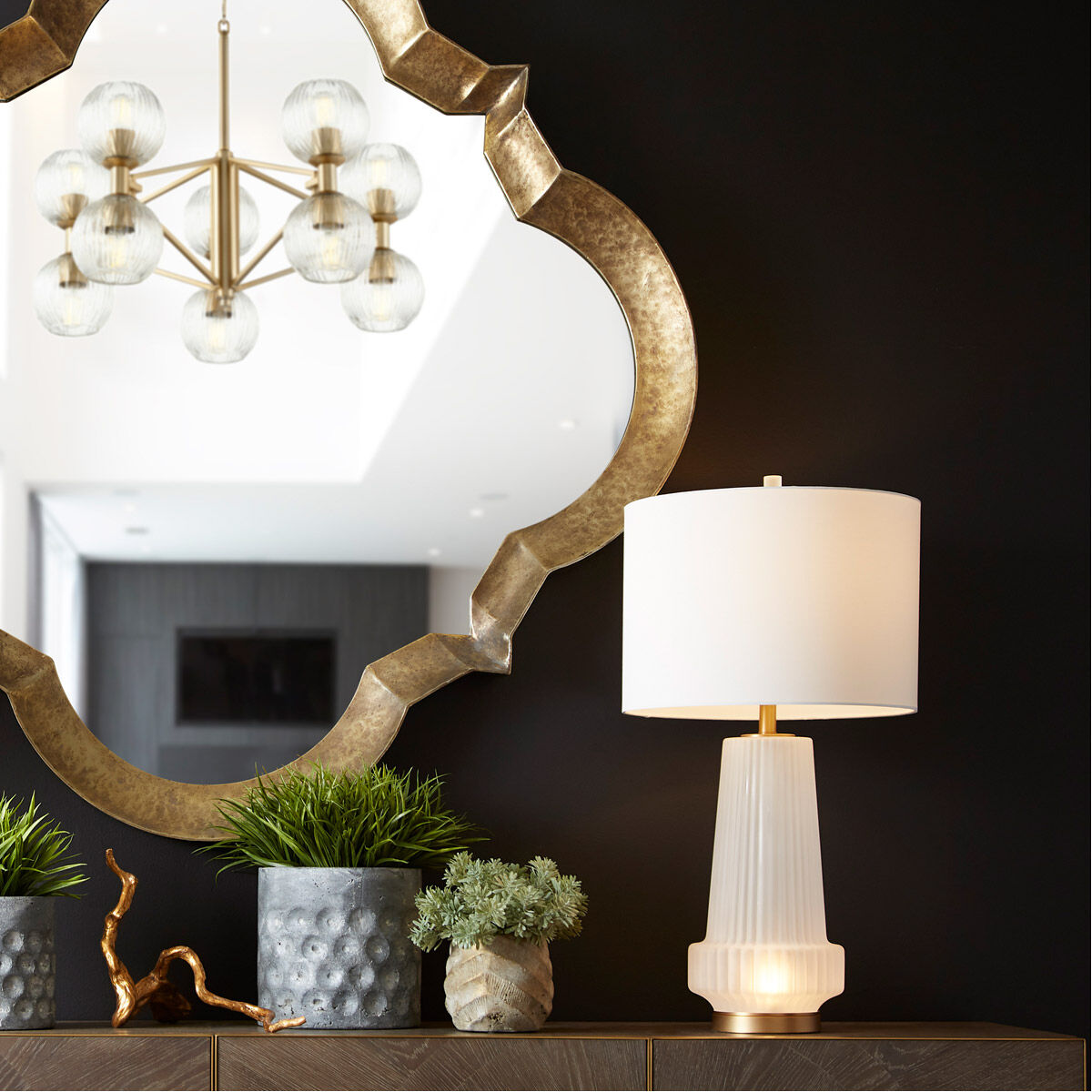 Mila 33 inch 100.00 watt Aged Brass Table Lamp Portable Light