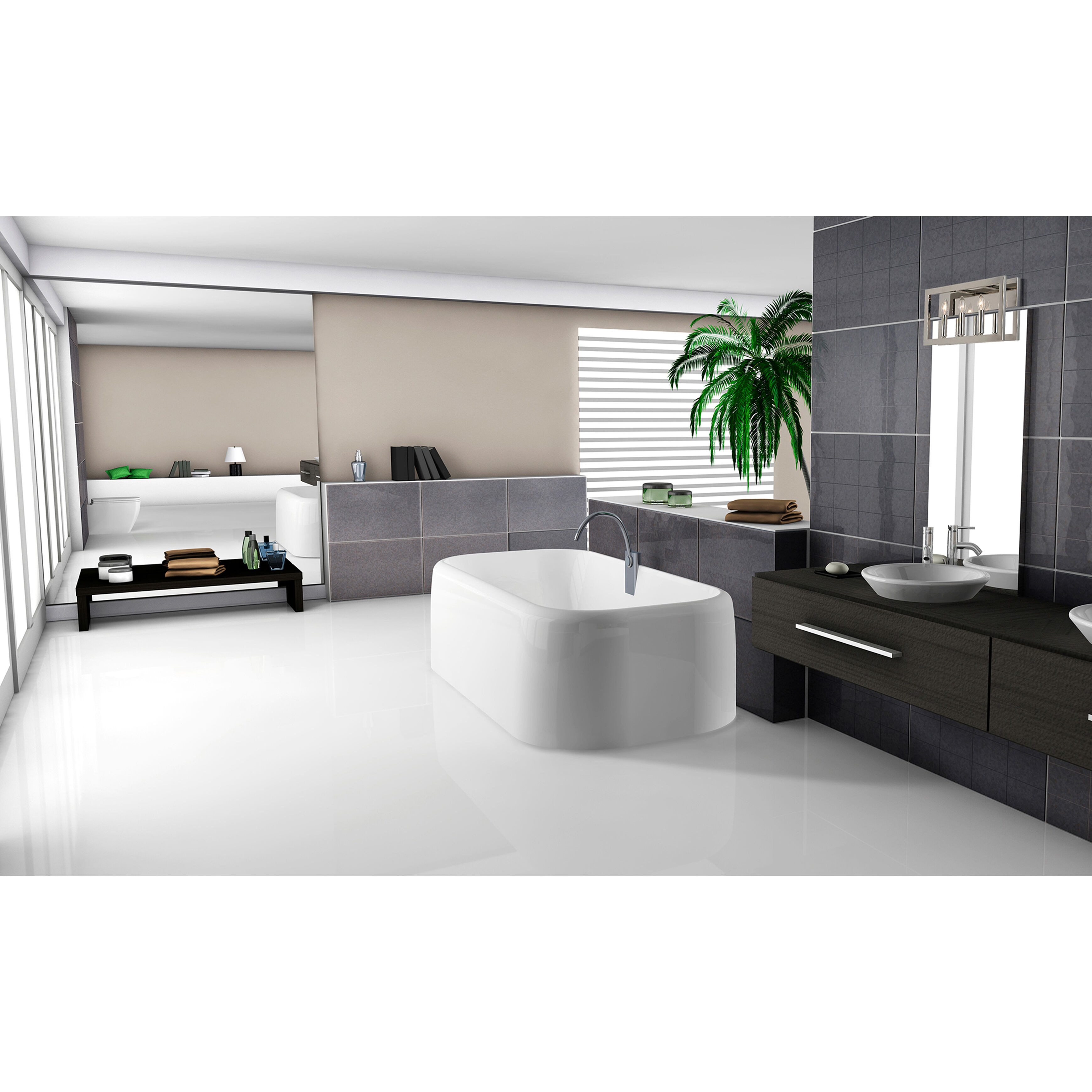 Jordan 3 Light 22 inch Satin Nickel Bath Vanity Wall Light