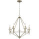 Lacombe 5 Light 24 inch Aged Silver Chandelier Ceiling Light