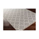 Isle 36 X 24 inch Gray and Neutral Area Rug, Viscose and Wool