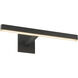 Vega Picture 13.00 watt 19 inch Black Wall/Picture Light Wall Light