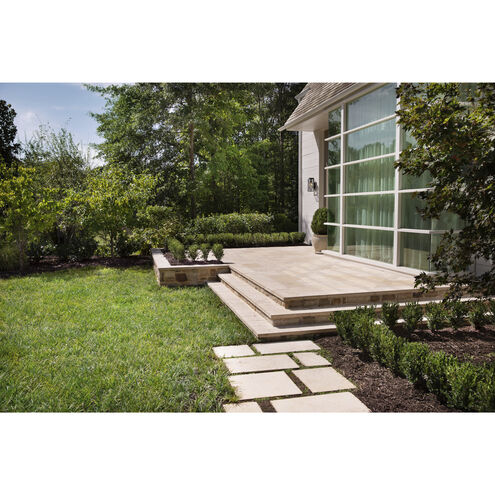 Coastal Elements Brixton Outdoor Wall Mount Lantern in Black, Small