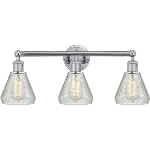 Conesus 3 Light 24 inch Polished Chrome Bath Vanity Light Wall Light