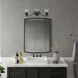 Montgomery 3 Light 23 inch Black Vanity Sconce Wall Light