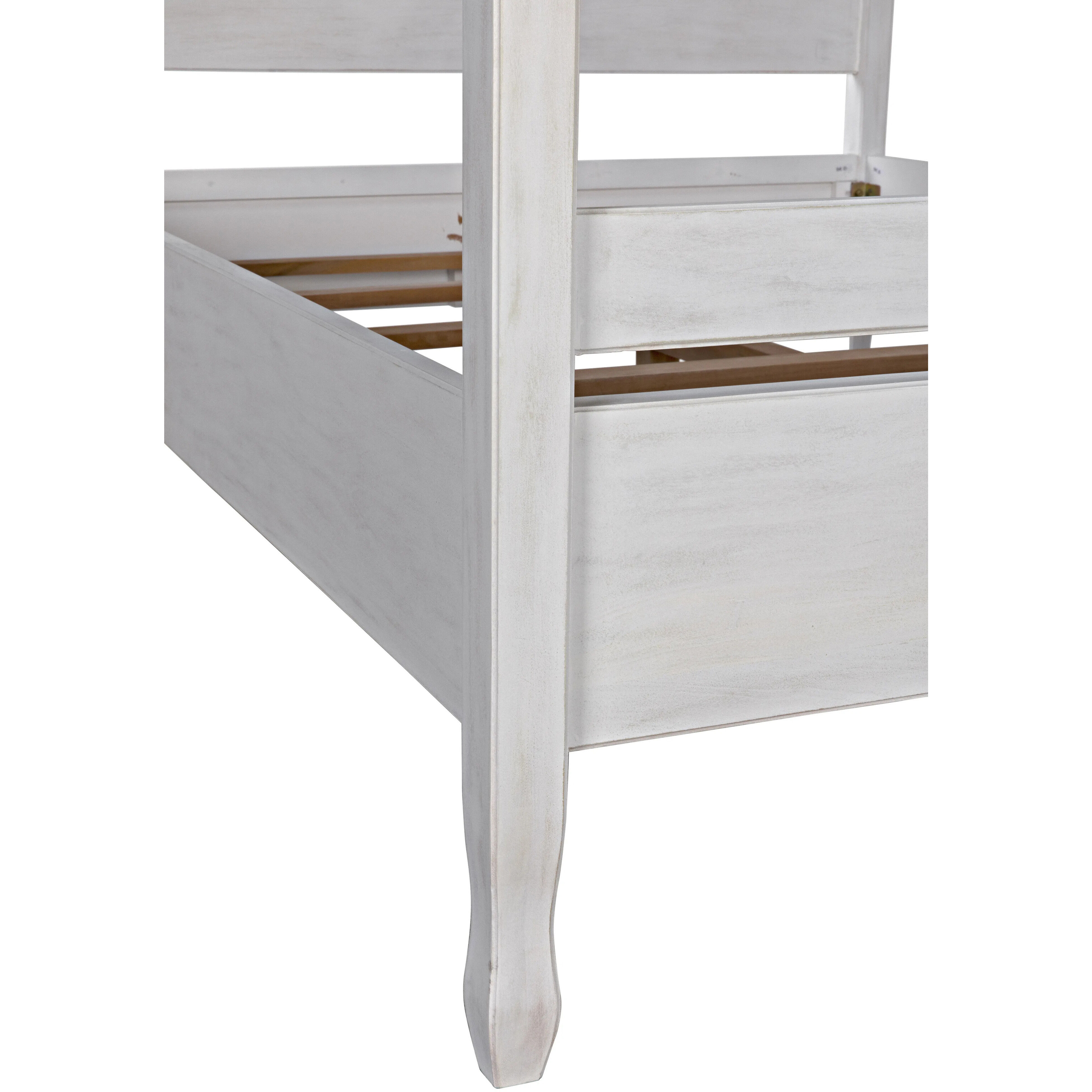 Venice White Wash Bed, Queen