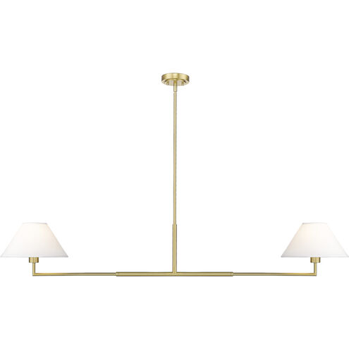 Leila 2 Light 12 inch Luxe Gold Chandelier Ceiling Light