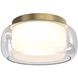 Aquina 2 Light 14.17 inch Matte Brushed Brass Interior Ceiling Light