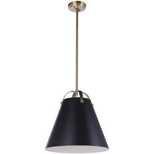 Blakely 1 Light 16 inch Black and Aged Brass Pendant Ceiling Light