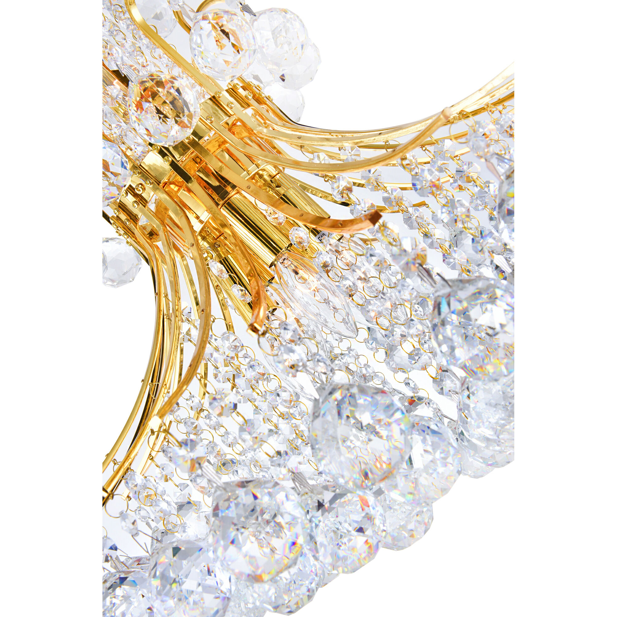 Princess 8 Light 20 inch Gold Down Chandelier Ceiling Light