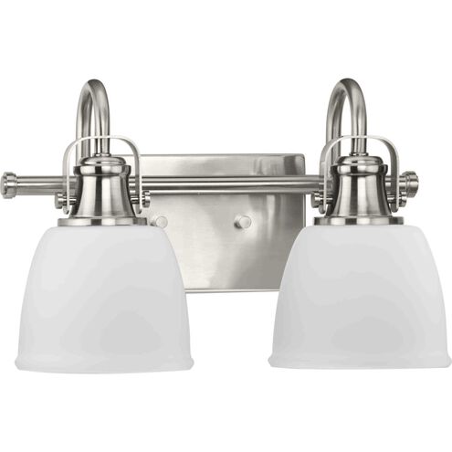Preston 2 Light 14 inch Brushed Nickel Vanity Light Wall Light