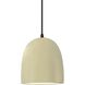 Radiance Collection 1 Light 9 inch Dark Bronze and Vanilla Gloss and Black Pendant Ceiling Light