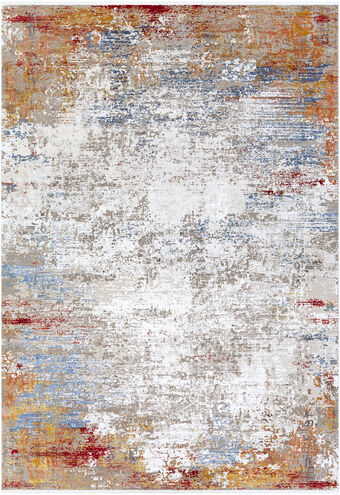 Solar 134 X 90 inch Orange Rug in 8 x 11, Rectangle