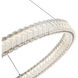 Chevron LED 23.62 inch Brushed Nickel Pendant Ceiling Light