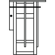 Finsbury Outdoor Wall Mount in Pewter, Almond Mica