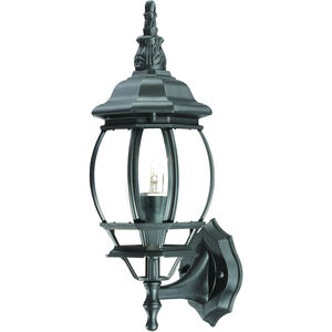 Chateau 1 Light 18 inch Matte Black Exterior Wall Mount