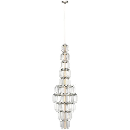 Waterford Killarney LED 19 inch Polished Nickel Layered Entry Chandelier Ceiling Light