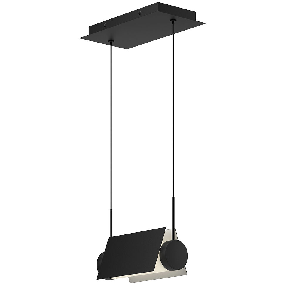 Phoenix LED 9 inch Black/White Linear Pendant Ceiling Light