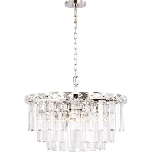 C&M by Chapman & Myers Arden 10 Light 24.13 inch Polished Nickel Chandelier Ceiling Light