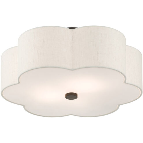 Solstice 3 Light 18 inch English Bronze Semi Flush Ceiling Light