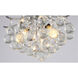 Canada 3 Light 16 inch Chrome Semi Flush Mount Ceiling Light
