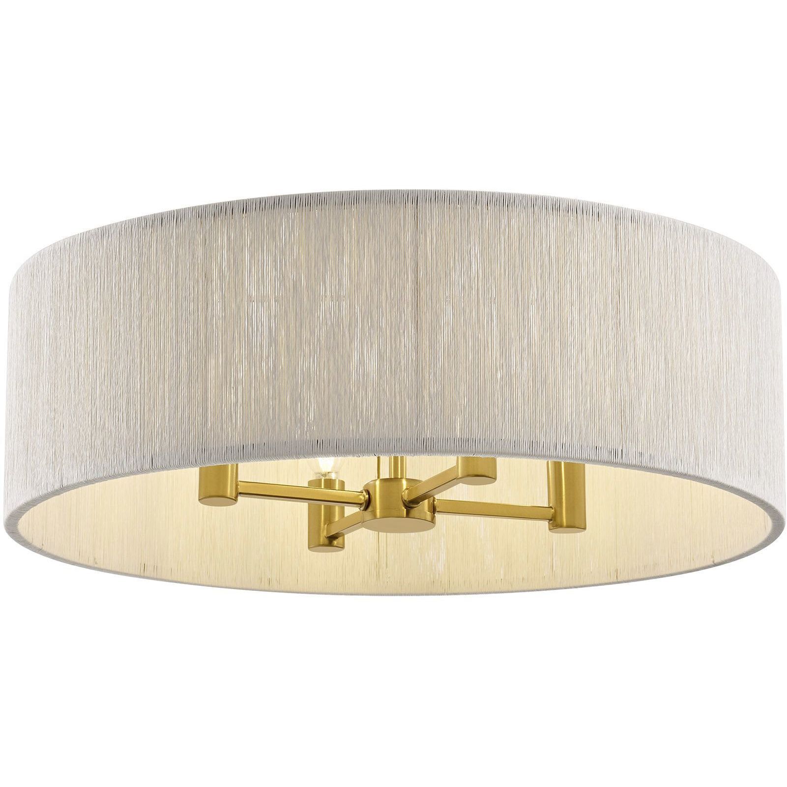 Maynard 4 Light 22 inch Warm Brass Flush Mount Ceiling Light