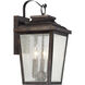 Irvington Manor Outdoor Wall Mount in Incandescent, Clear Seeded Glass, The Great Outdoors