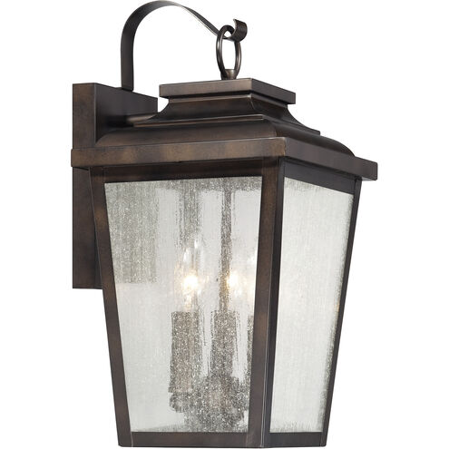 Irvington Manor Outdoor Wall Mount in Incandescent, Clear Seeded Glass, The Great Outdoors