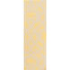 Paddington 96 X 30 inch Bright Yellow, Beige Rug