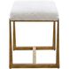 Midas Antique Gold and Driftwood Bench, Small