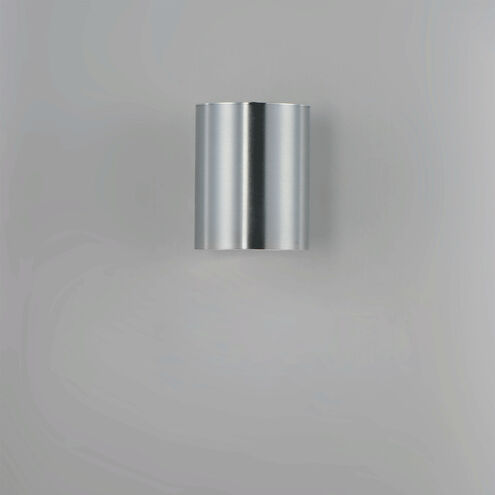 Outpost LED 7 inch Brushed Aluminum Outdoor Wall Mount