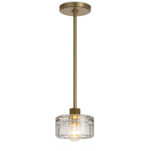 Bijoux 1 Light 7 inch Natural Brass Pendant Ceiling Light