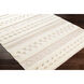 Nairobi 120 X 96 inch Light Pink/Cream/Ivory Handmade Rug in 8 x 10